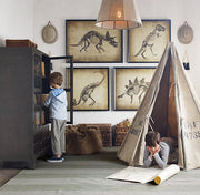 Forest Trees Printed Canvas Teepee