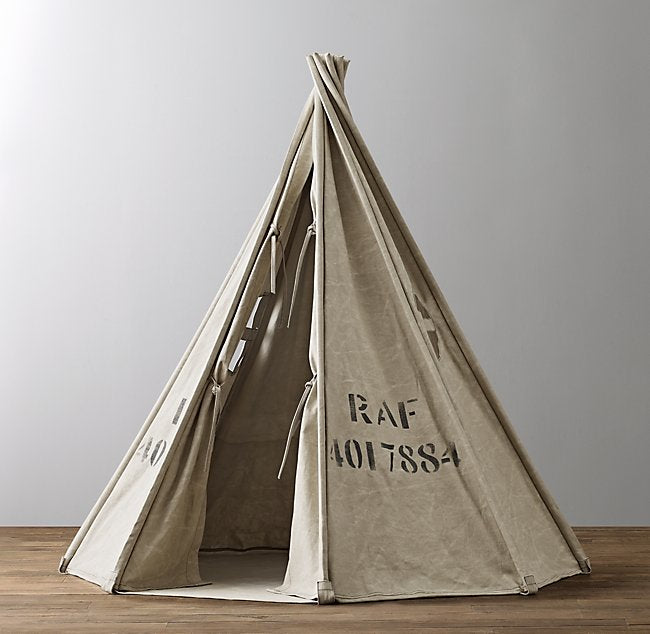 Forest Trees Printed Canvas Teepee