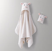 Animal Hooded Bath Towel & Mitt