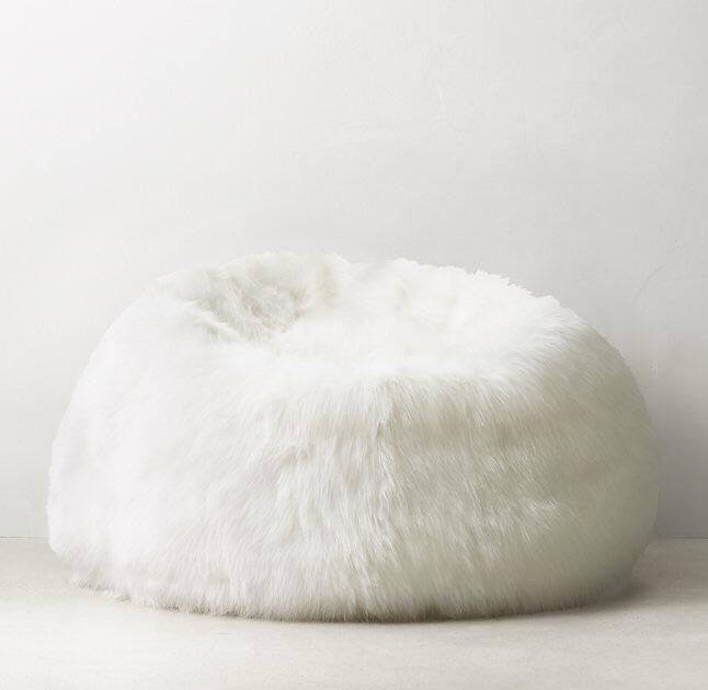 Kashmir Faux Fur Bean Bag