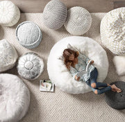 Kashmir Faux Fur Bean Bag