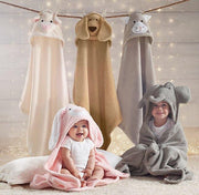 Animal Hooded Bath Towel & Mitt